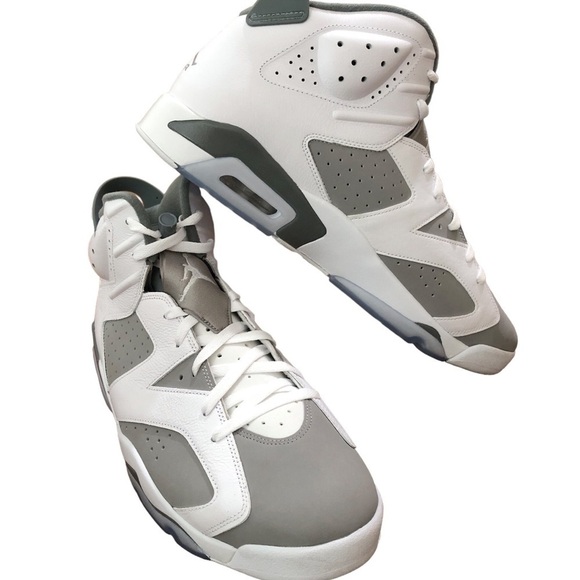 Nike Air Jordan 6 Retro Men’s Shoes Size 17 White Medium Cool Grey Sneakers NWOT main image 2